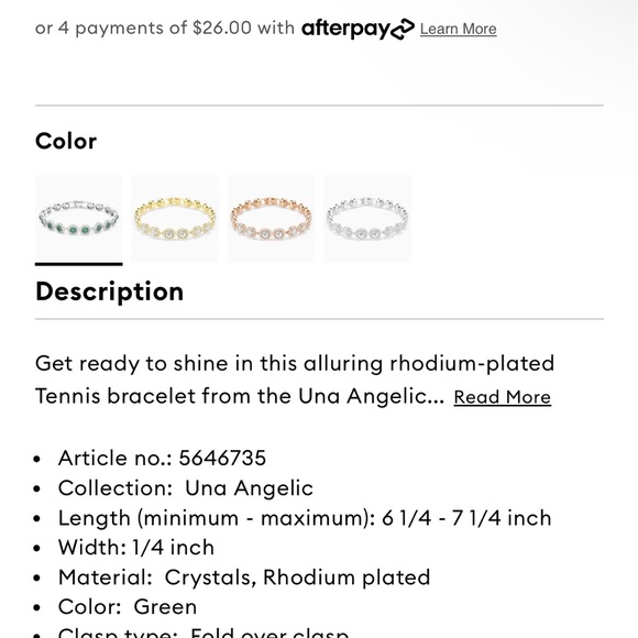 Swarovski tennis bracelet NIB - Picture 3 of 10